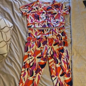 💪🏾J Dow Fitness Workout Set- Abstract Colors